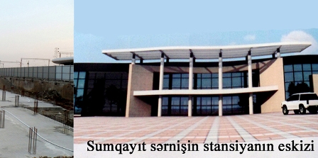 Sumqayıtda yeni stansiyanın binası belə olacaq