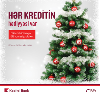 “Kapital Bank”dan  Yeni il hədiyyə kampaniyası