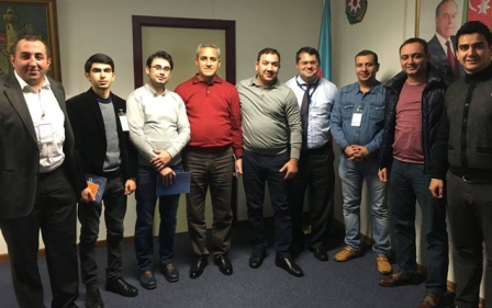 Azərbaycanlı jurnalistlər NATO-nun mənzil qərargahında - FOTO