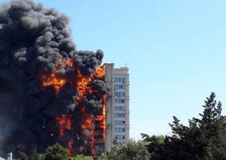 Bakıda yanan binaya görə həbs olunanların istintaqı başa çatıb