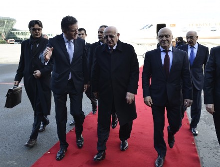 Türkiyə parlamentinin sədri Azərbaycana gəldi 