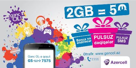 Azercell-in Gənc OL tarif paketindən endirimlər