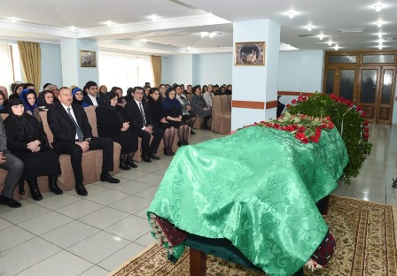 Prezident Zəlimxan Yaqubun vida mərasimində - FOTOLAR