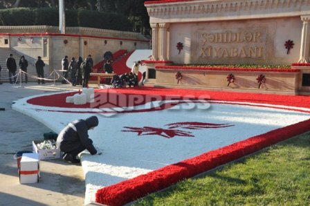 Şəhidlər Xiyabanı 20 Yanvara hazırlanır – FOTOLAR