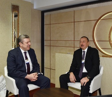 İlham Əliyev Gürcüstanın baş naziri ilə görüşdü 