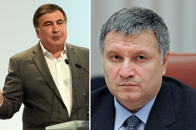 Avakov Saakaşvilini ikiüzlülükdə ittiham etdi