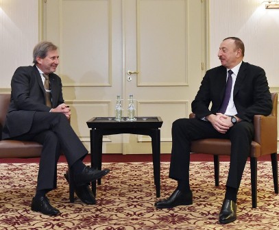 İlham Əliyev Almaniyada Qarabağ məsələsini müzakirə etdi