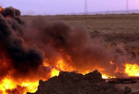  PKK silahlıları İraqdan Türkiyəyə gedən neft kəmərini partladıblar 