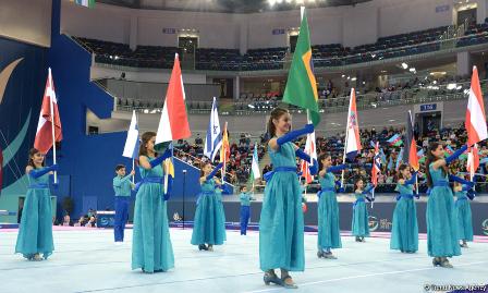 Bakıda idman gimnastikası üzrə Dünya Kubokunun açılış mərasimi