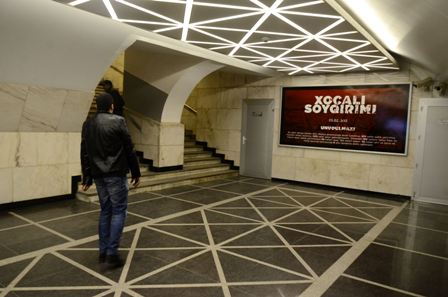 Bakı metrosunda Xocalı afişaları – FOTO 