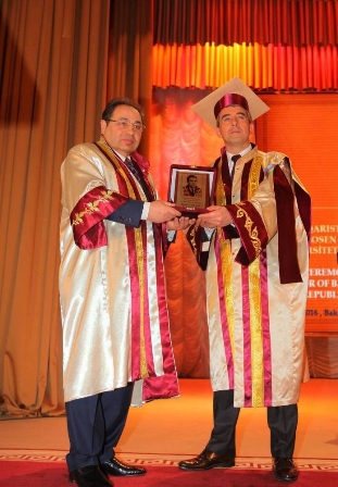 Bolqarıstan prezidenti BDU-nun fəxri doktoru oldu - FOTO