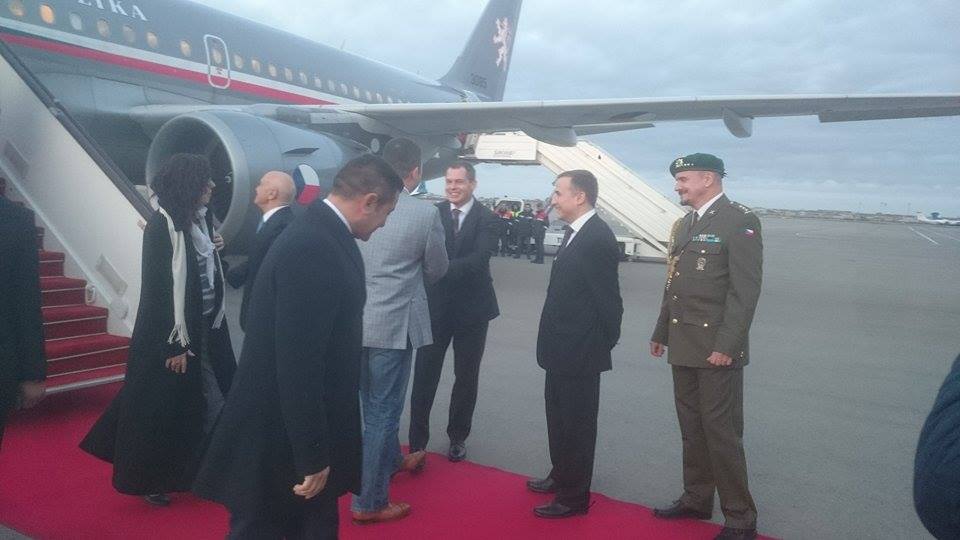 Çex Respublikası Parlamentinin sədri Bakıdadır - FOTOLAR