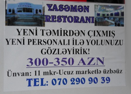 Sumqayıtda işçilərini “TƏMİRDƏN çıxardan” restoran da varmış.... 