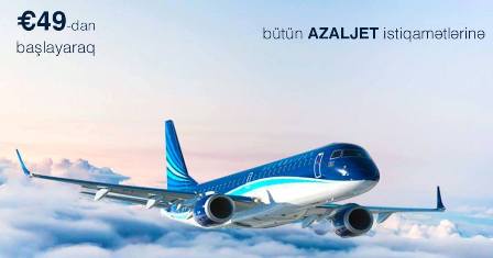 AZAL-dan YENİLİK: aviabiletlər 49 avrodan satılacaq