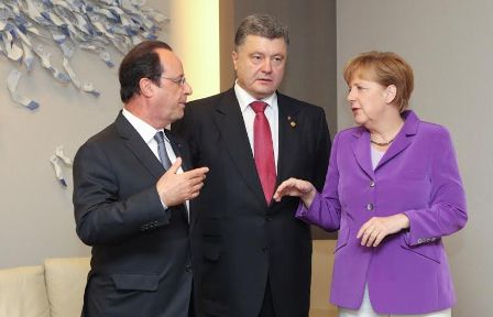  Poroşenko Merkel və Ollandla görüşəcək 