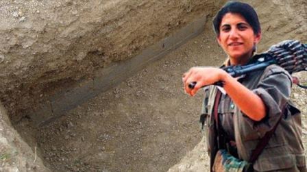  PKK intihar edən qadın terrorçunu gizlicə basdırıb
