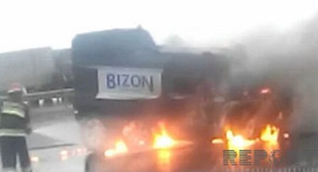  Siyəzəndə "Hummer" yanıb -Video