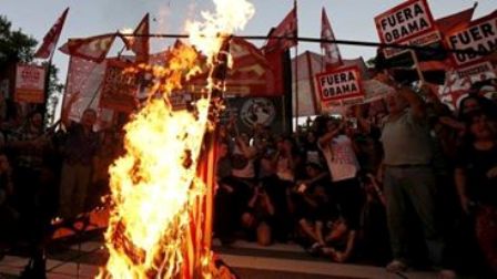 Argentinada Obamaya qarşı AKSİYA