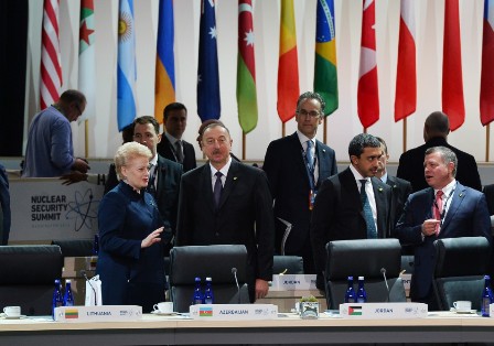  İlham Əliyev IV Nüvə Təhlükəsizliyi Sammitində iştirak edir  - Fotolar