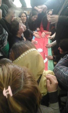 Sumqayıtda şəhidlə izdihamlı vida mərasimi – FOTO 