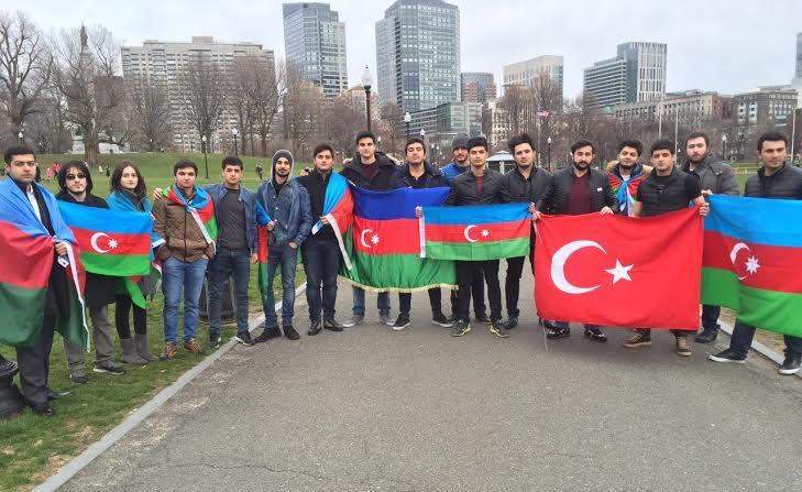 Bostonda Azərbaycana dəstək aksiyası - ViDEO