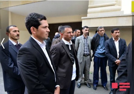 Əli Kərimlinin qohumları da etiraz aksiyası keçirdilər - FOTOLAR