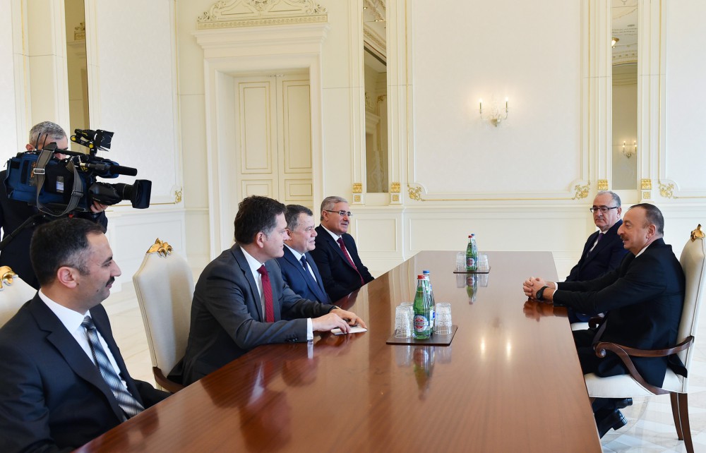 İlham Əliyev Türkiyə Ali Məhkəməsi sədrini qəbul edib