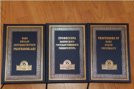 “Bakı Dövlət Universitetinin professorları” çap olundu