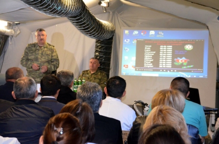  Cəbhə bölgəsində hərbi-tibbi təlim toplantısı keçirilib