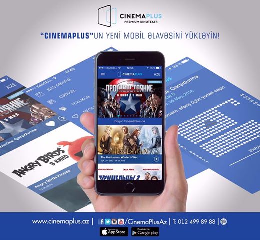 “CinemaPlus” kinoteatrlar şəbəkəsindən yeni mobil əlavə