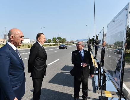 Prezident yenidənqurma işləri ilə tanış oldu - FOTO