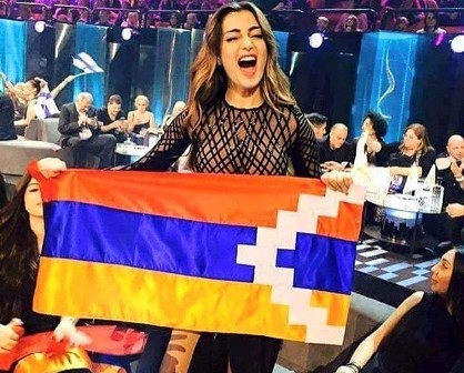 Ermənilərin "Eurovision”da yaratdığı “bayraq”qalmaqalı - VİDEO