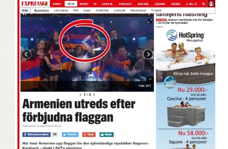 “Euorvision” təşkilatçıları erməni təxribatını PİSLƏDİ