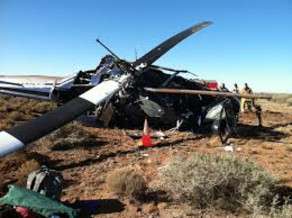 Helikopter qəzasında iki hərbçi öldü