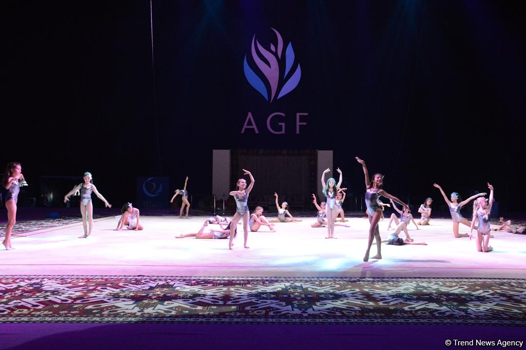 Bakıda bədii gimnastika &uuml;zrə D&uuml;nya Kubokunun a&ccedil;ılışının əsas məşqi ke&ccedil;irilib -&nbsp;FOTO
