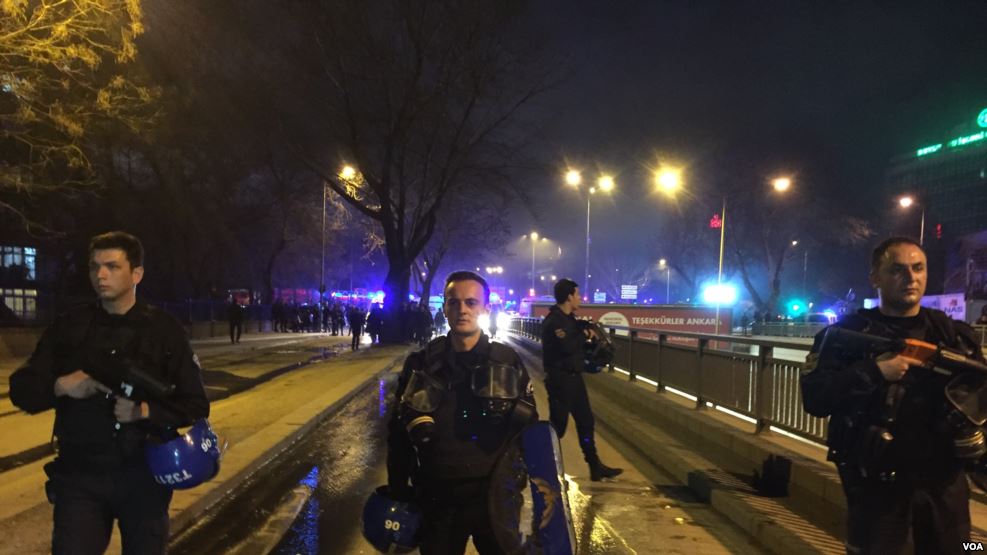 Ankarada güclü partlayış olub