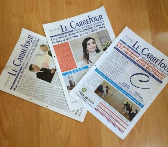 "&ldquo;Le Carrefour&rdquo; qəzetinin Azərbaycan həqiqətlərinin yayılmasında b&ouml;y&uuml;k rolu var&rdquo;