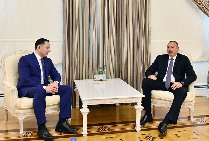İlham Əliyev G&uuml;rc&uuml;stanın DTX&nbsp;rəisini qəbul edib