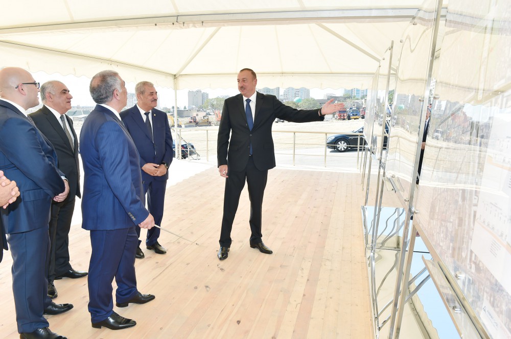 Prezident &ldquo;Sovetski&rdquo;də təməl&nbsp;qoydu - FOTOLAR