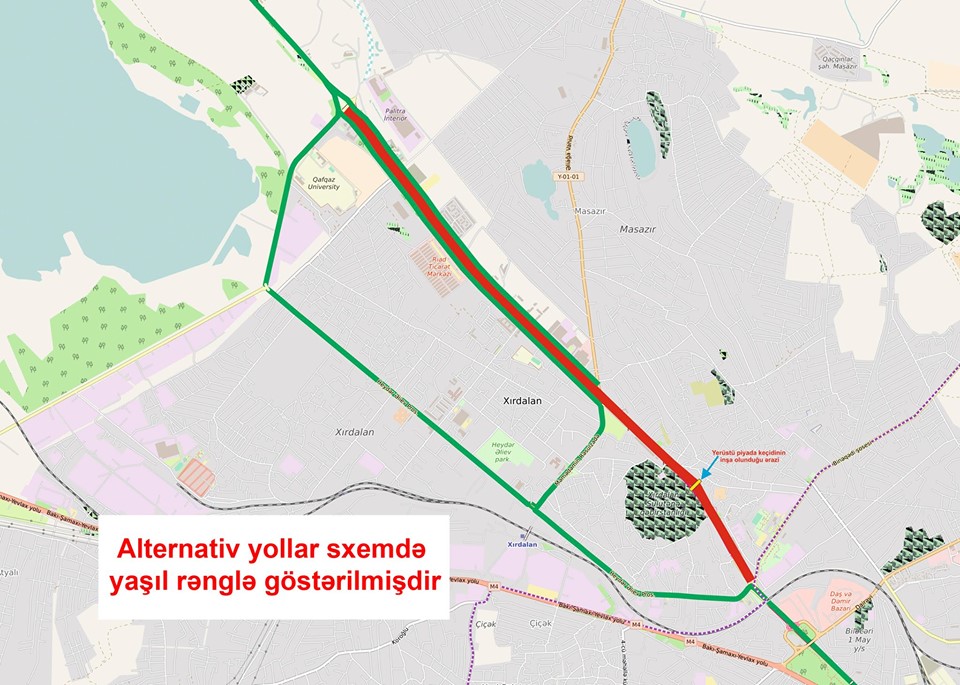 S&uuml;r&uuml;c&uuml;lərin DİQQƏTİNƏ: Bakı-Sumqayıt yolu bağlanır