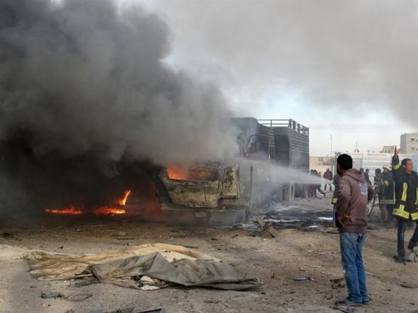 BMT və Qırmızı Xa&ccedil; Komitəsinin maşın karvanı&nbsp;bombalandı: 12 &ouml;l&uuml;
