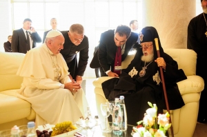 Gürcüstan Patriarxı Roma Papası ilə görüşüb
