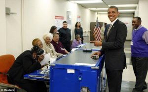 Barak Obama səs verdi