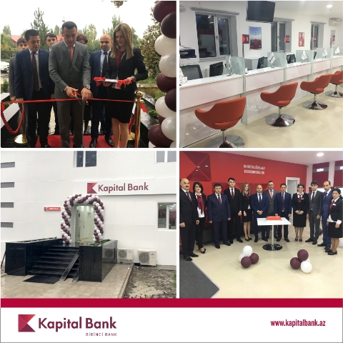 Kapital Bank-ın yenilənmiş Qəbələ filialı istifadəyə verildi