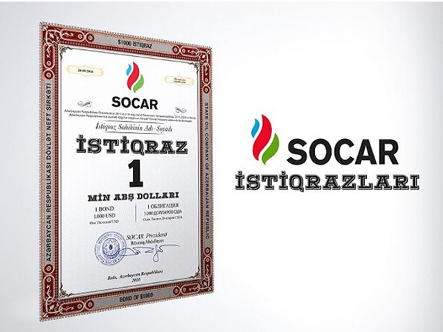 SOCAR İstiqrazları 1025 dollara yüksəldi