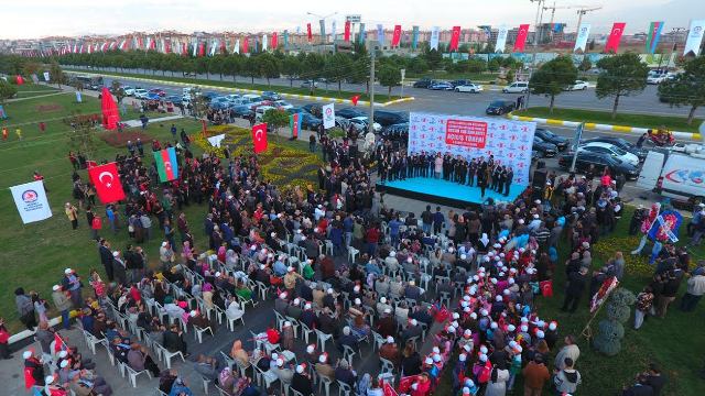 Qənirə Paşayeva Denizlidə Qarabağ parkının açılışında olub