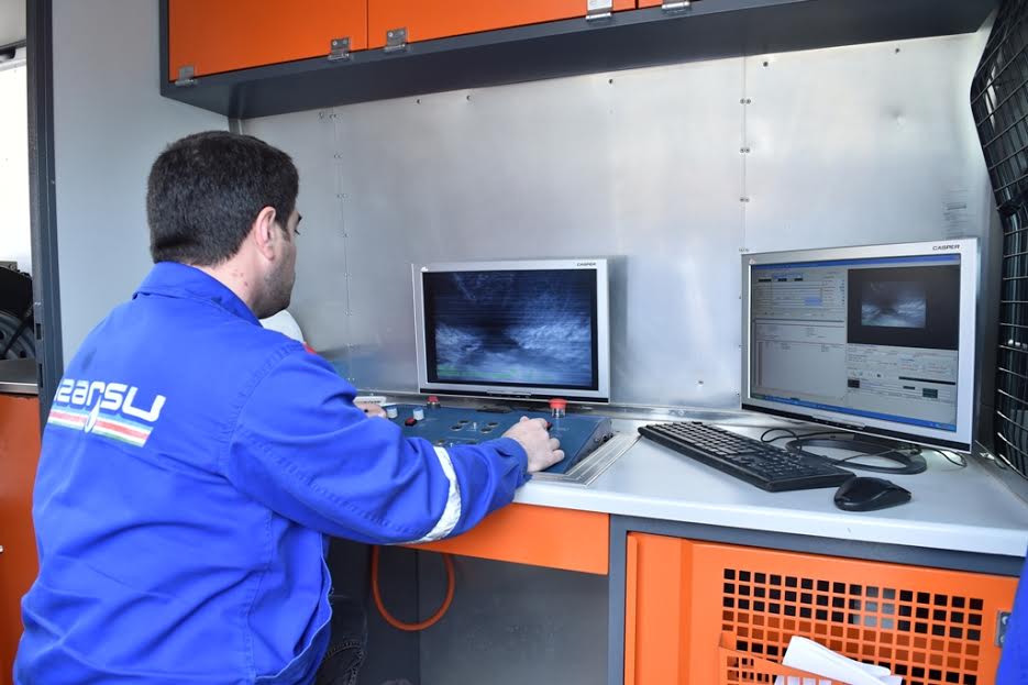 Bakıda kanalizasiya xətlərinin təmizlənməsində robotlardan istifadə olunur