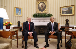 Obama ənənəni pozdu: Trampla birgə şəkil çəkdirmədi - YENİLƏNİB
