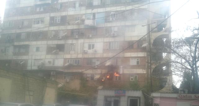 Bakıda məcburi köçkün yataqxanasında yanğın oldu  