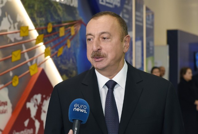 İlham Əliyev “Euronews” və “Rossiya-24” telekanallarına müsahibə verib